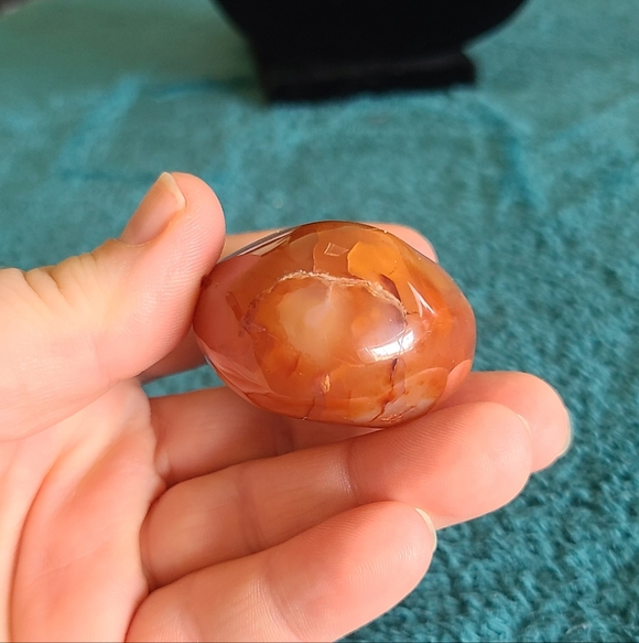 Carnelian With Open Crystal Pocket - Picture 6 of 11